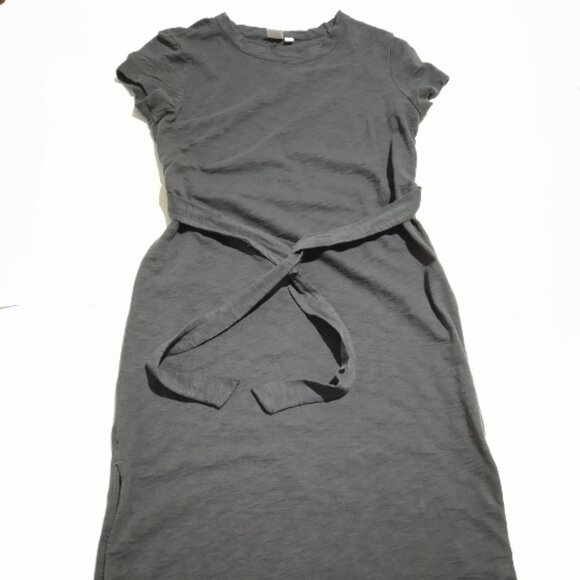 GAP Casual Charcoal Gray Midi Dress with Adjustable Belt – Size XS - Picture 1 of 6